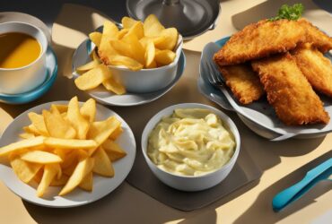 how many calories in fish & chips