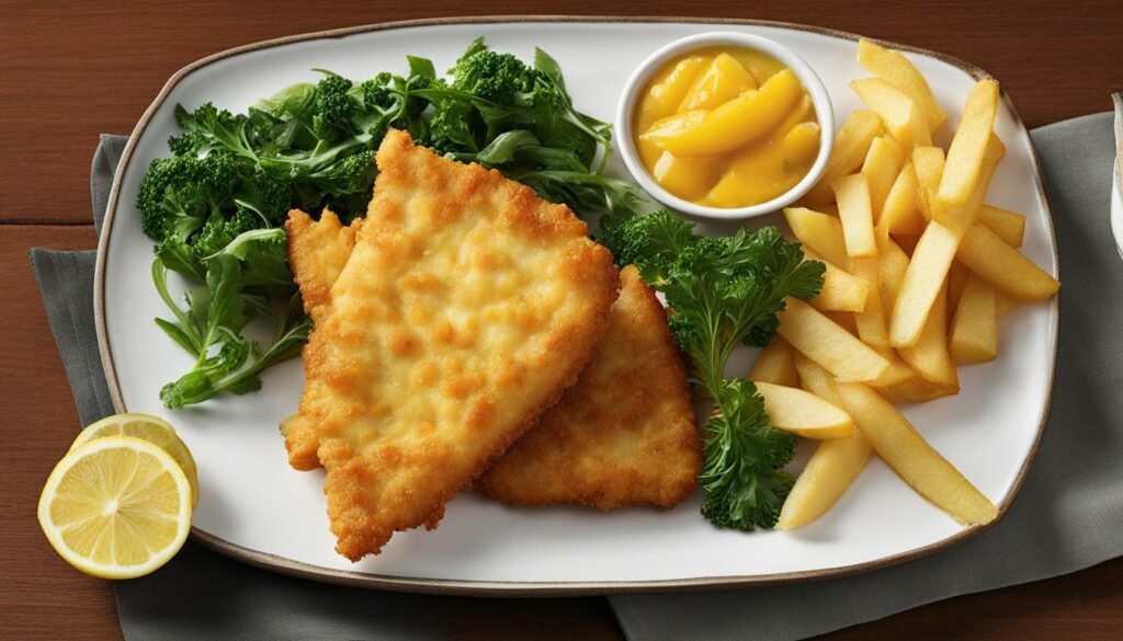 low calorie fish and chips