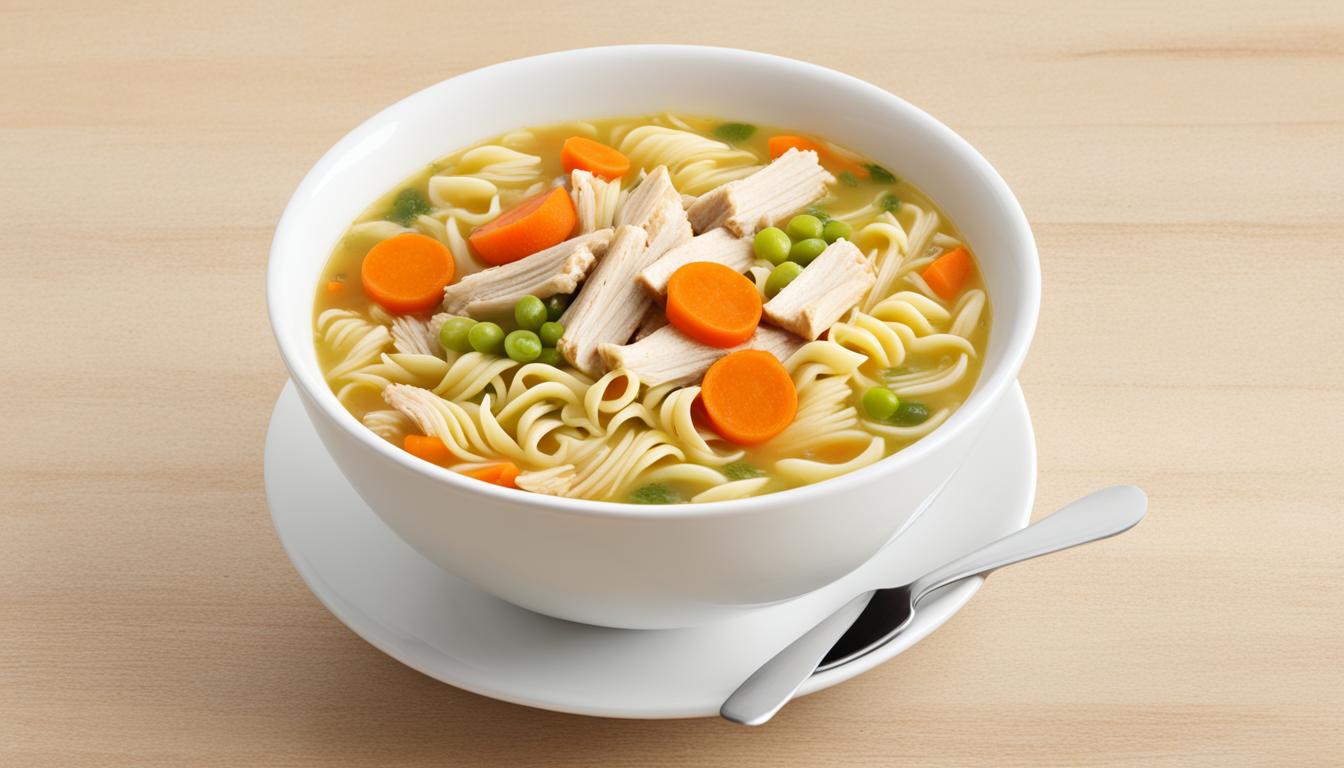 how many calories in chicken noodle soup homemade
